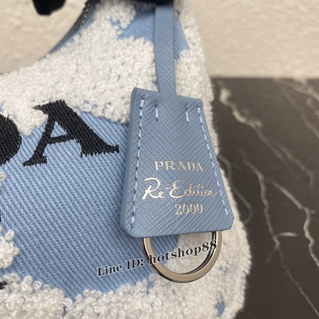 Prada專櫃新款刺繡花卉Hobo腋下包 1NE515 普拉達Re-Edition Hobo迷你手袋 csp1195